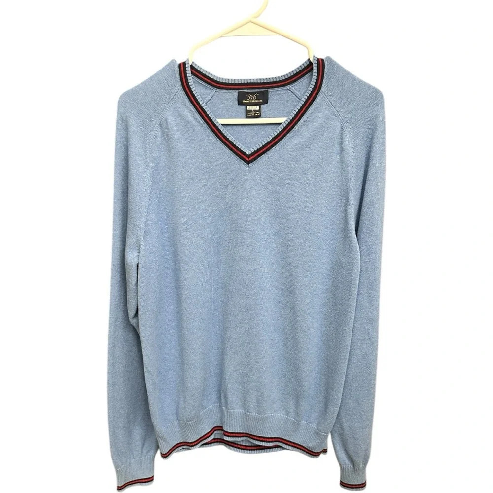 Brooks Brothers 100% cotton luxury soft pullover crew neck sweater size large